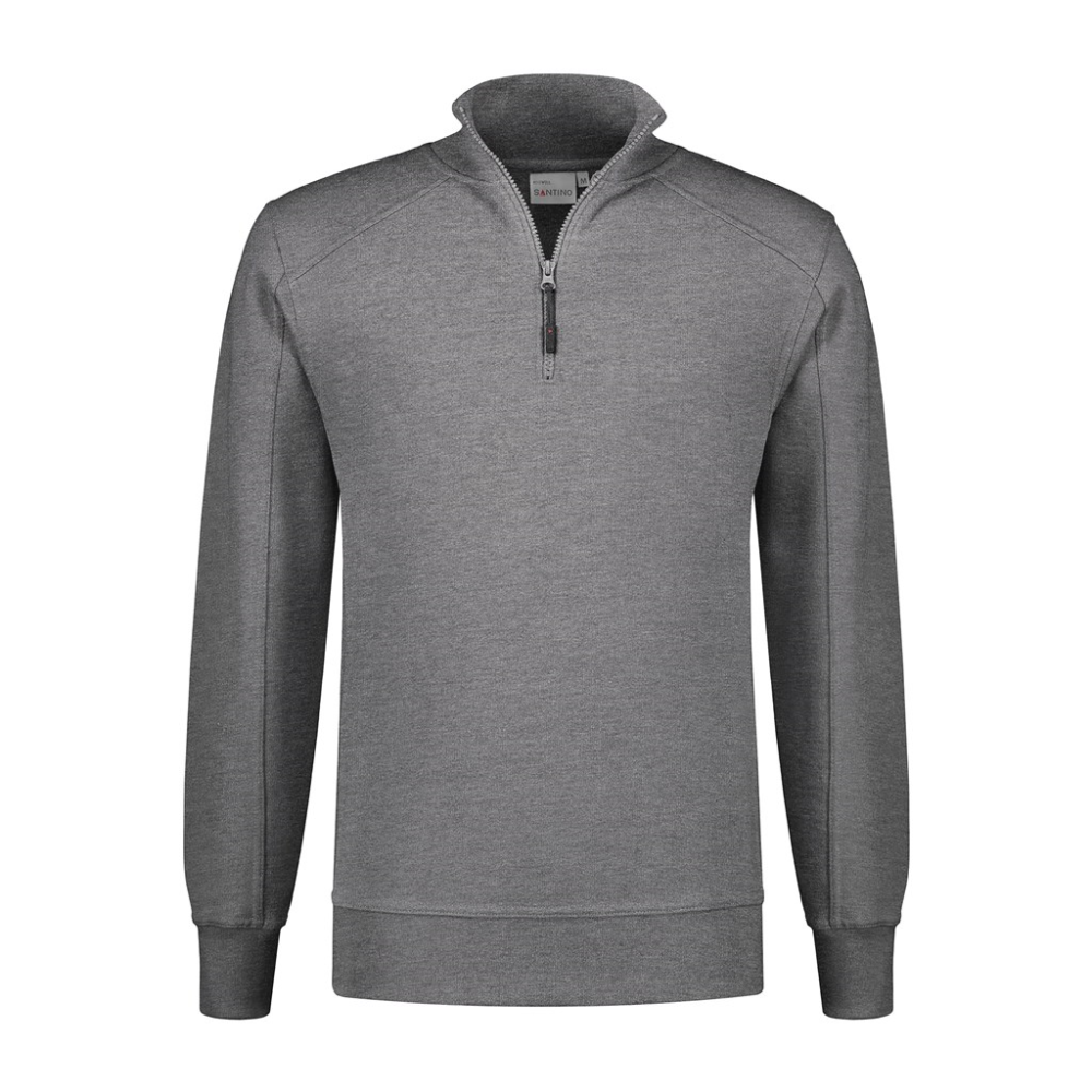 Santino zipsweater roswell donker grijs 4XL