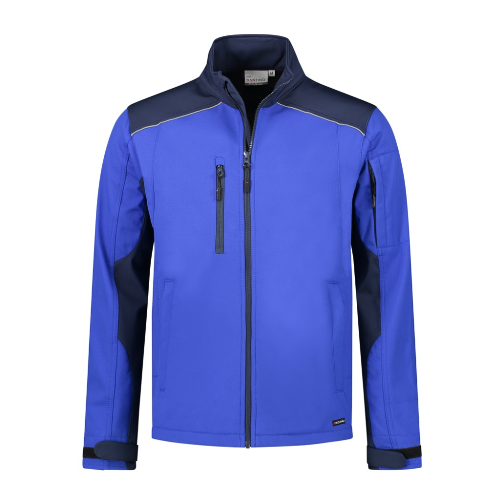 Santino softshell Tour korenblauw/marine 3XL