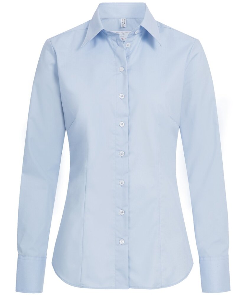 Greiff dames blouse 6515 l.blauw 44
