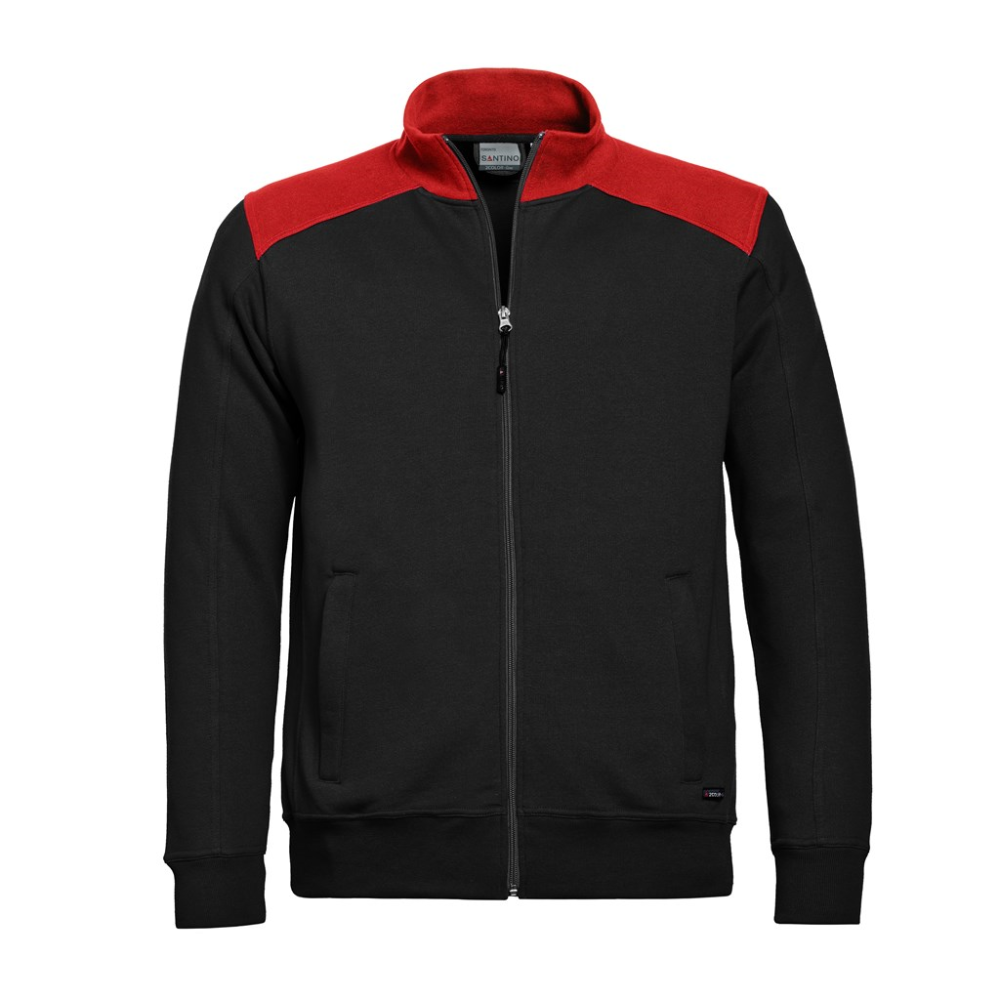 Santino vest toronto zwart/rood 4XL