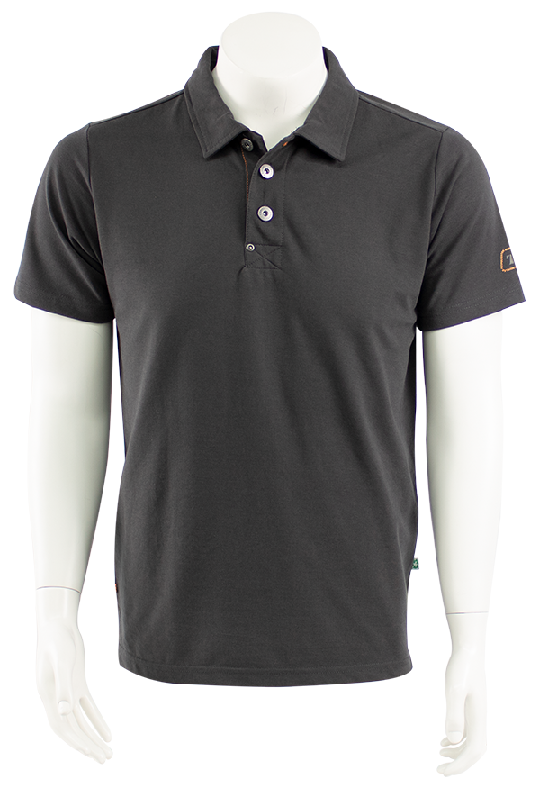 Triffic polo solid antraciet XL