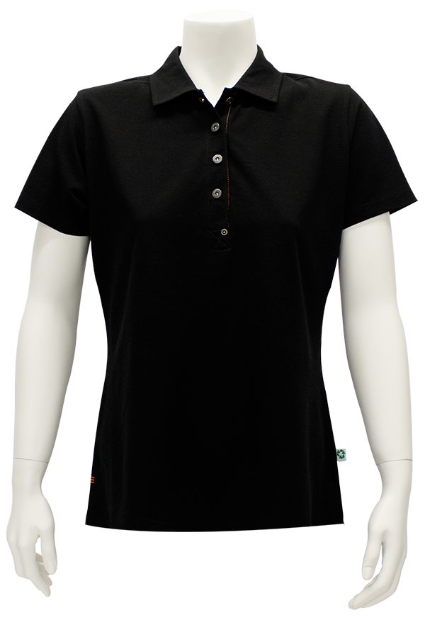 Triffic dames polo solid zwart M
