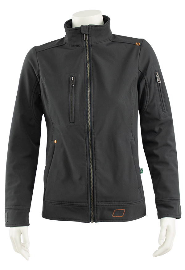Triffic dames softshell antraciet S