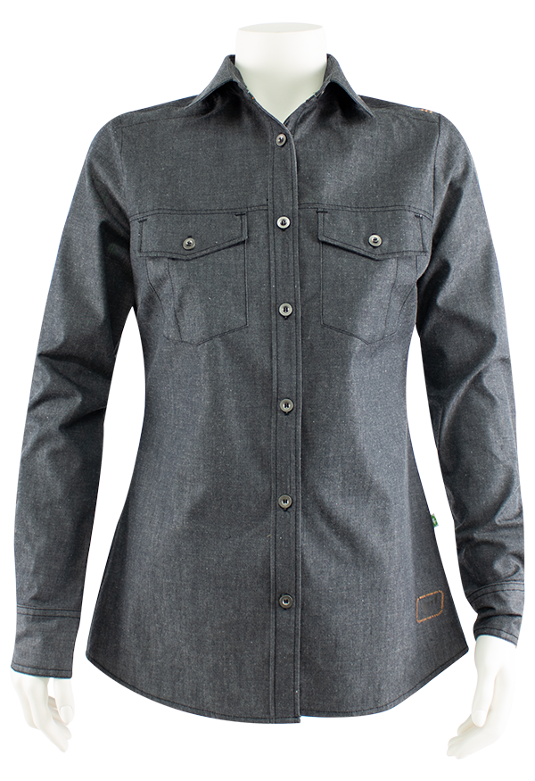 Triffic dames blouse denim zwart 2XL