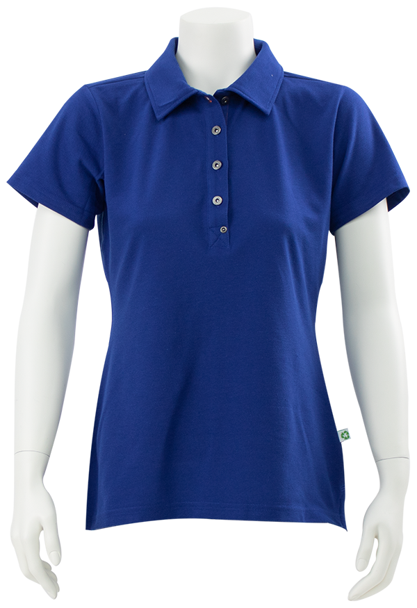 Triffic dames polo solid k.bl. M