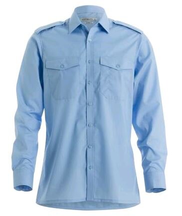 Overhemd ruud l.blauw lm      35/36