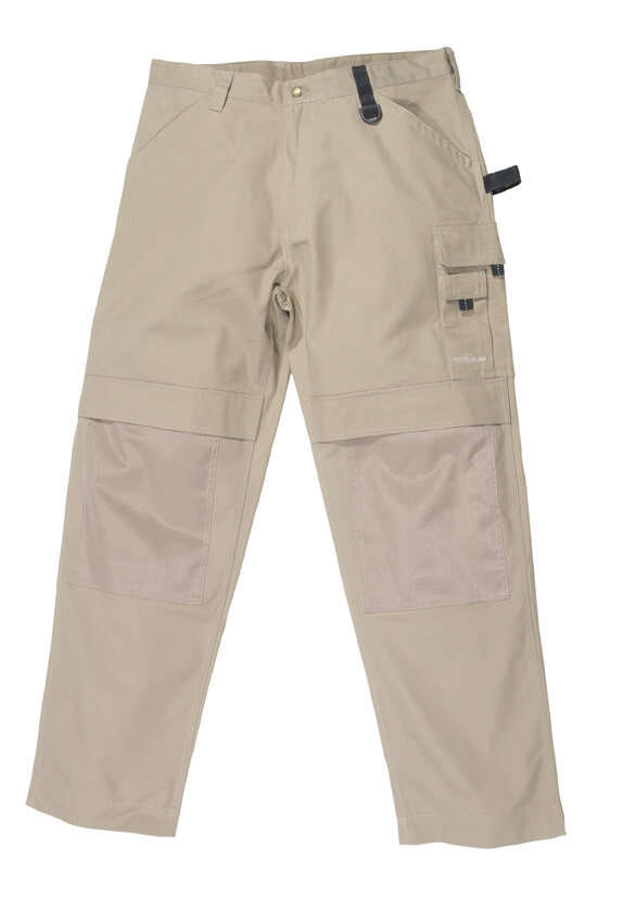 Werkbroek met kniezak khaki      53