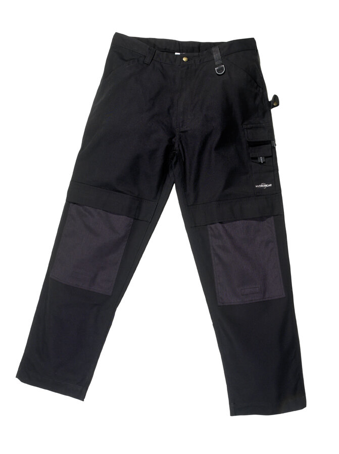Werkbroek met kniezak zwart      52
