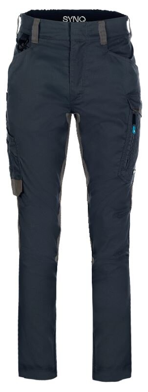 Synq service broek Sqill antr.grijs/zwart R44