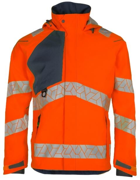 Synq hardshell Projeqtor fl.or./m.blauw 3XL