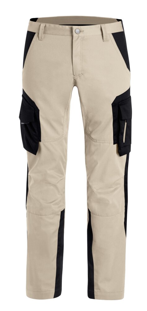 Fhb broek fabian beige/zwart 27