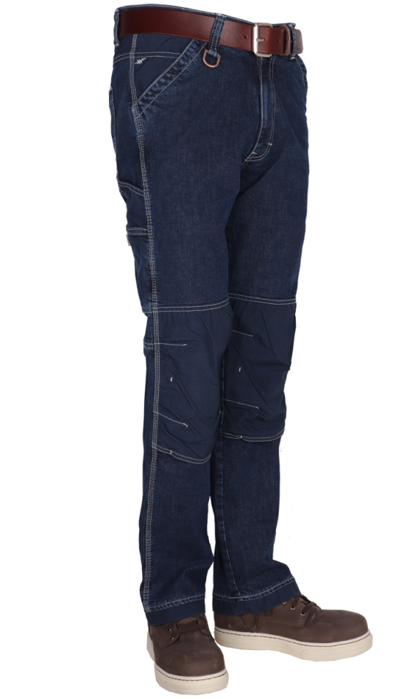 Crosshatch spijkerbroek midden blauw w38-l36