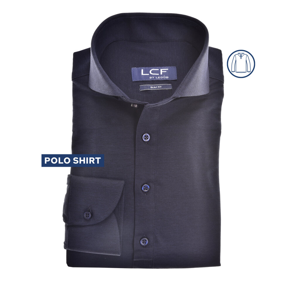 Ledûb polo shirt donkerblauw 40
