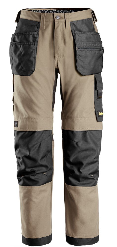 Snickers broek 6224 khaki/zwart 44