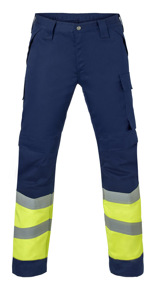 Havep werkbroek 80567 marine/fluor geel 49