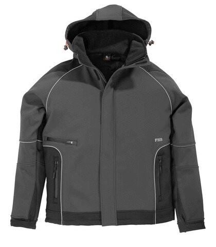 Fhb softshell walter antraciet/zwart XS