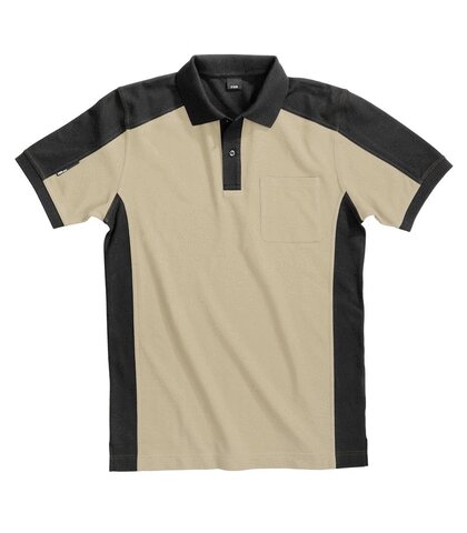 Fhb polo konrad khaki/zwart M