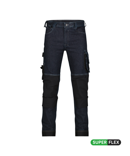 Dassy broek Kyoto jeansblauw/zwart 67