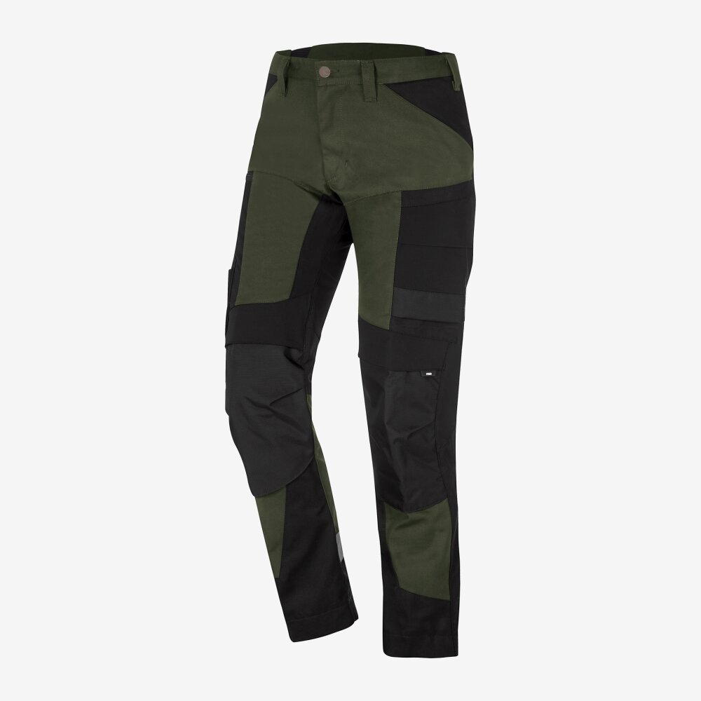 FHB broek Leo olijf-zwart 62