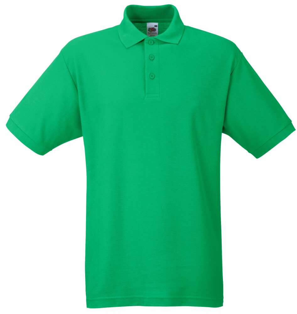 Fruit/loom polo kelly green       l