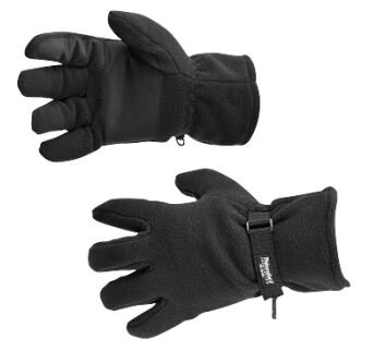 Portwest fleece handschoen zwart