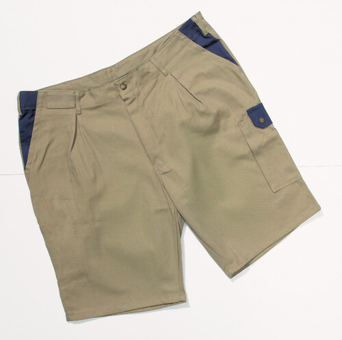 Korte broek kaki/navy     m 50