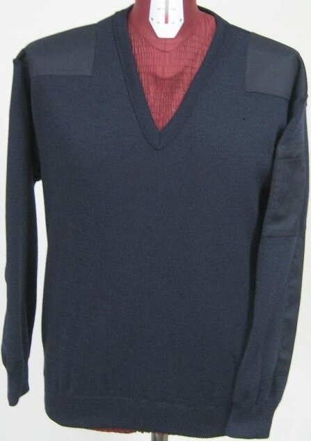 Commandotrui met v-hals navy    3XL