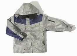 Parka peest grijs/navy       l