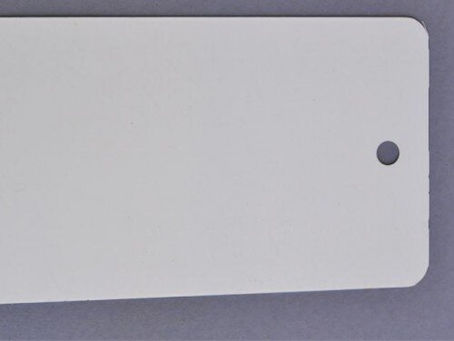 Metalen labels wit     55x110(1000)