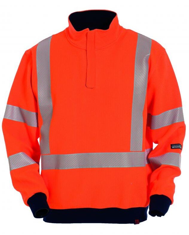 Sweater vlamvertragend oranje   4XL