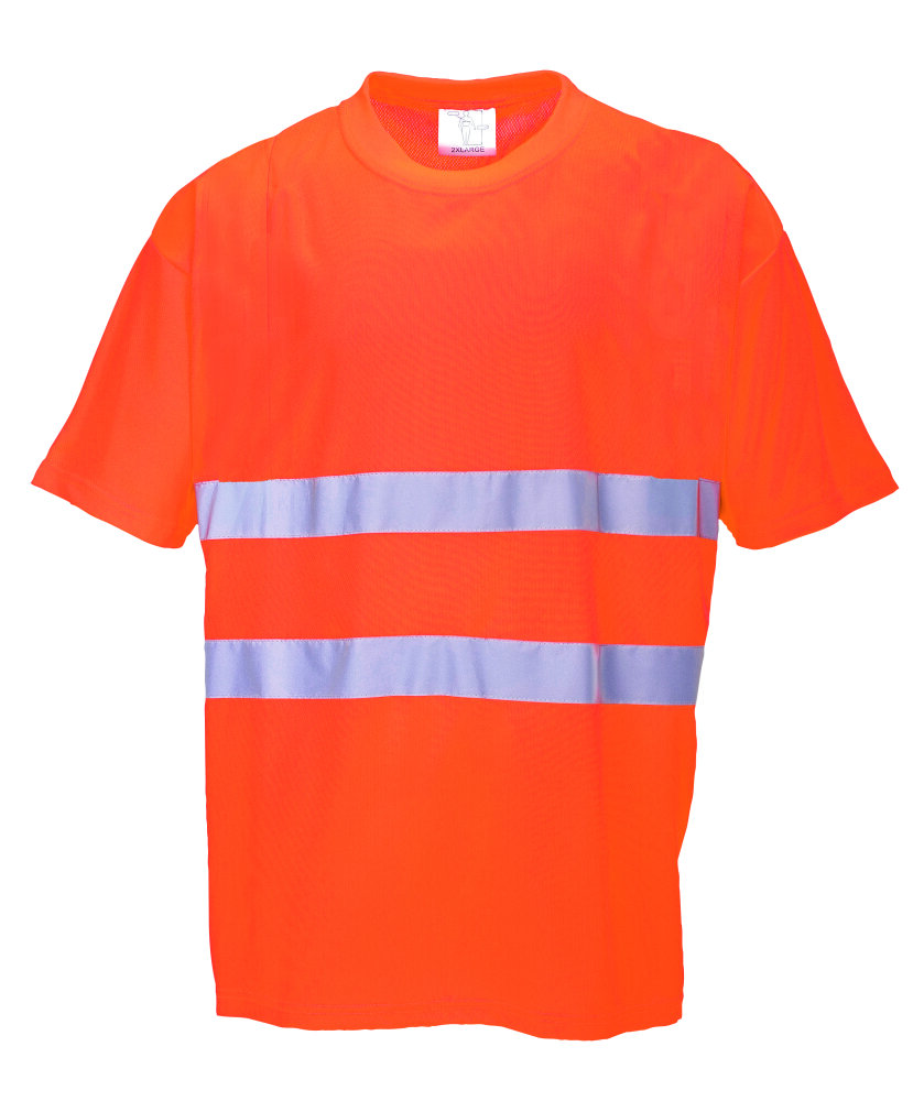 Portwest t-shirt or. reflectie    L