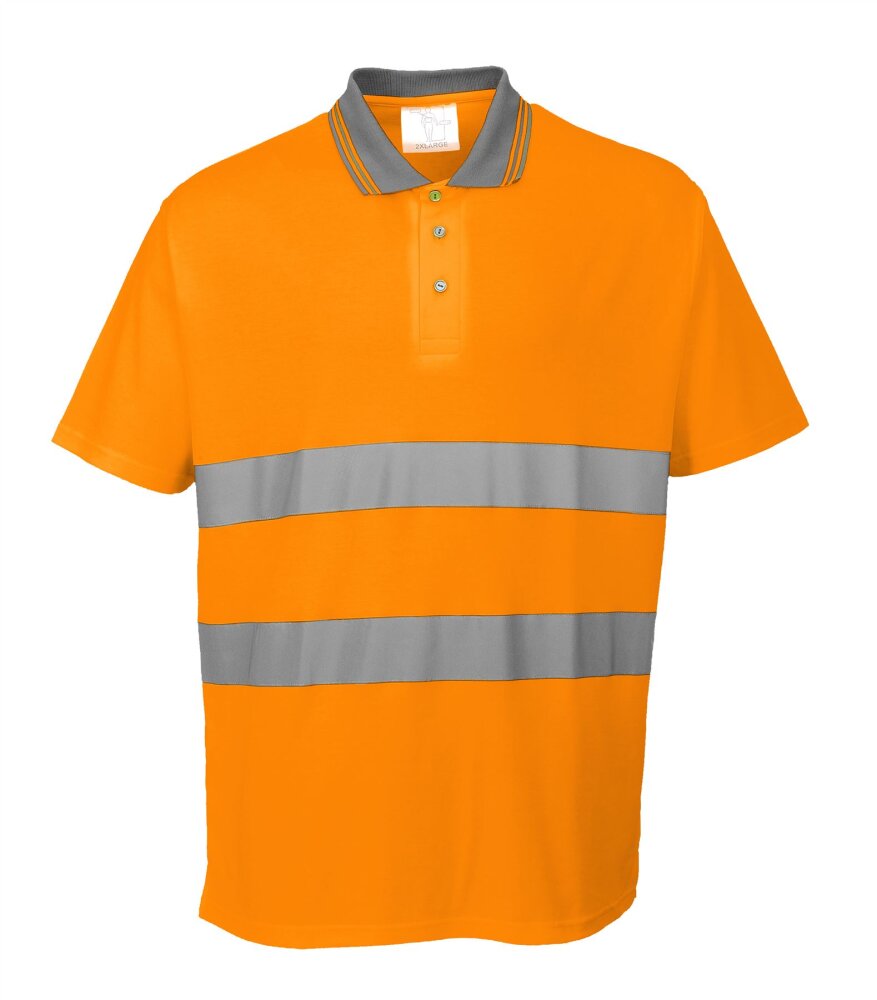 Portwest polo oranje reflectie    M