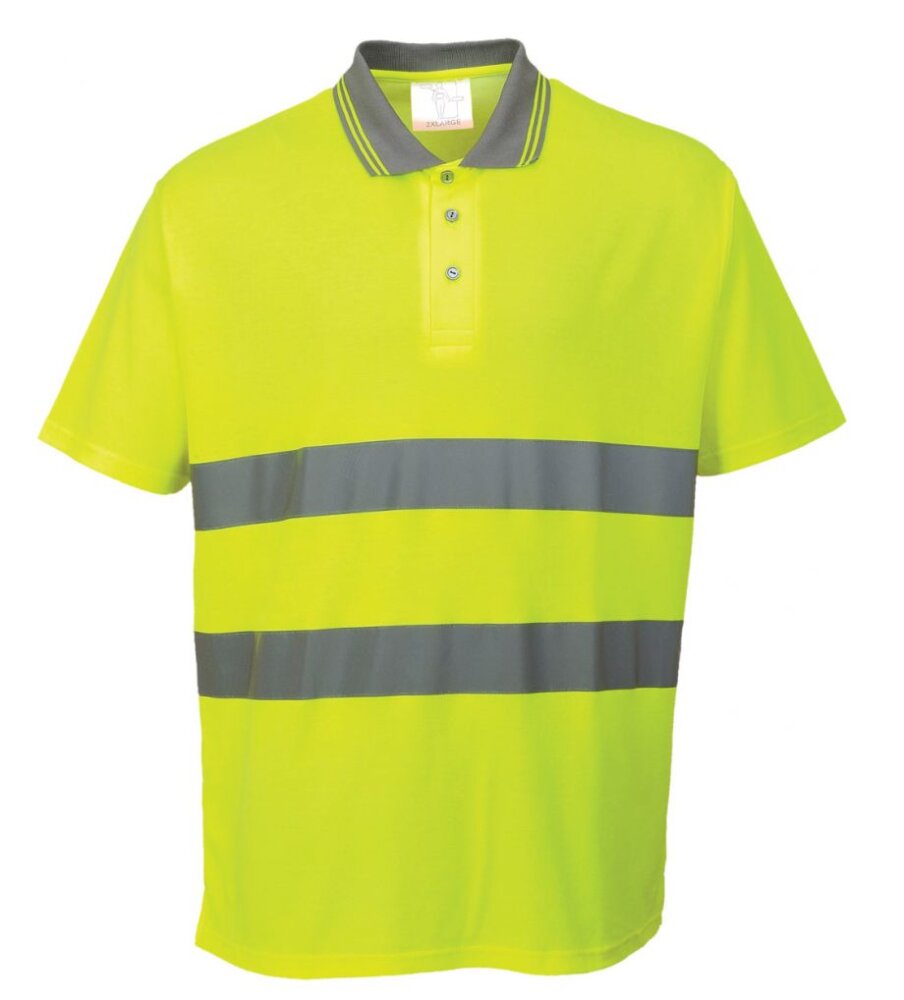 Portwest polo geel reflectie    2XL