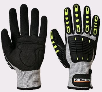 Portwest handschoen grijs/zwart  XL