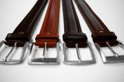Lederen heren riem 90 cm