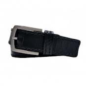 Lederen heren riem zwart 40mm 105cm