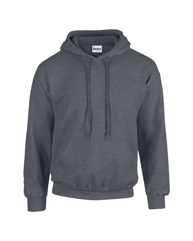 Gildan hooded sweater donker heide M