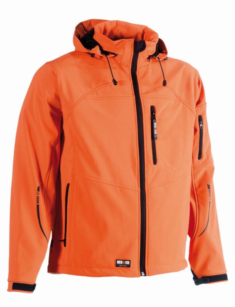 Herock softshell poseidon oranje L