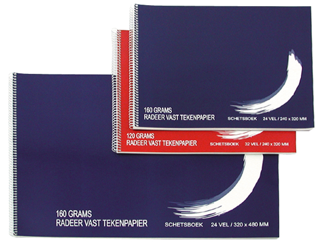 schetsboek 160gr 320x480mm 24v