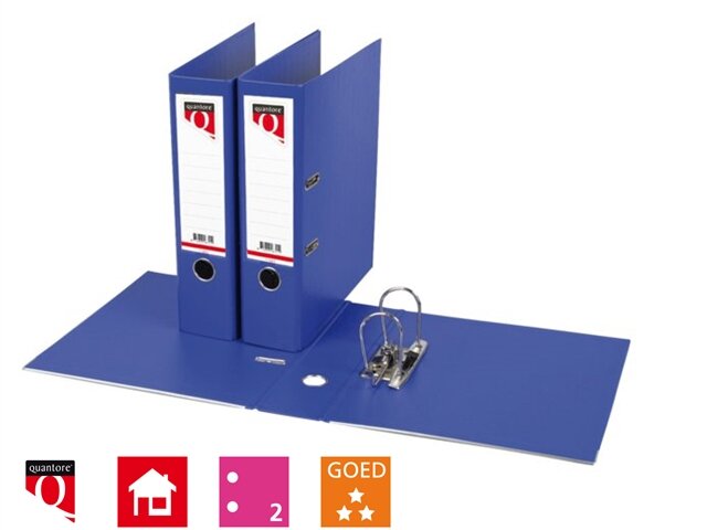 Ordner Quantore A4 80mm PP blauw