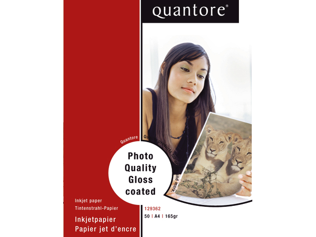 Fotopapier Quantore A4 glans 50 vel 195gr
