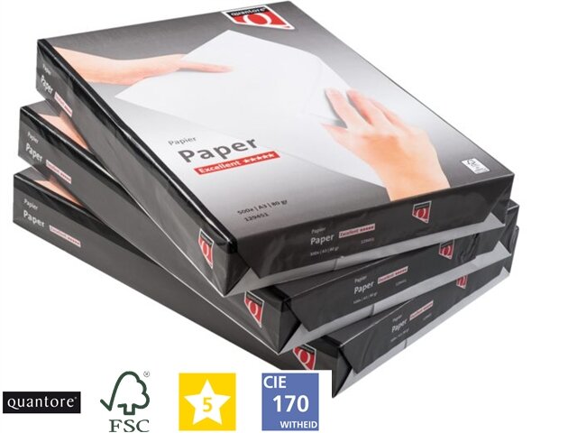 Kopieerpapier Quantore Excellent A3 80gr wit