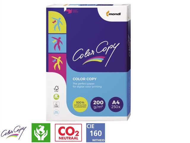 Kopieerpapier a4 200gr          wit