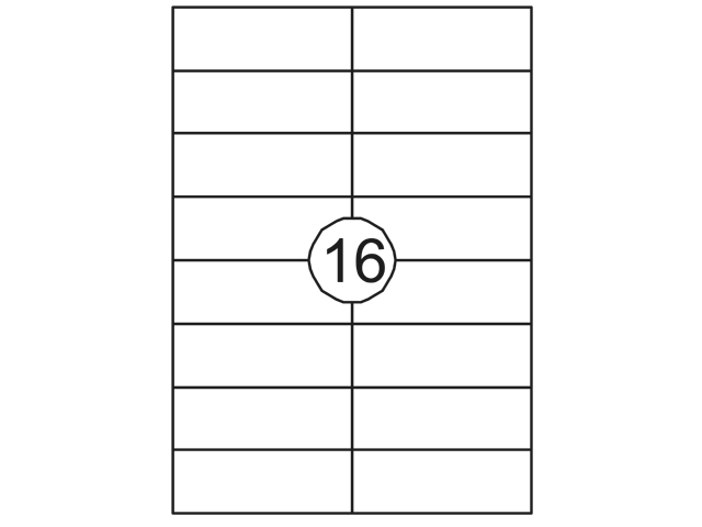 Etiket Quantore 105x37mm 1600 stuks