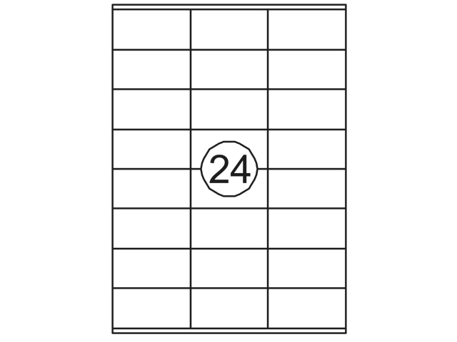 Etiket Quantore 70x36mm 2400 stuks