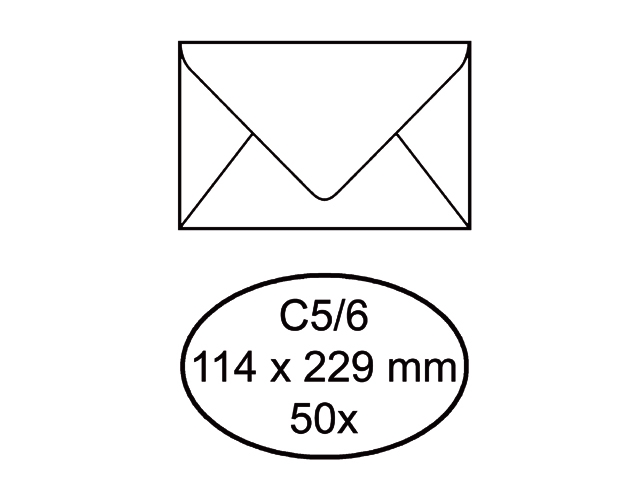 Envelop Quantore bank C5/6 114x229mm