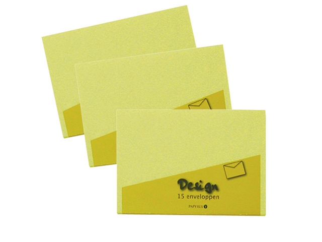 envelop papyrus design 140x140 80gr 10st wit