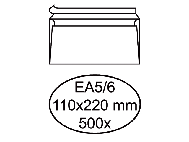 envelop hermes bank ea5/6 110x220 zk 80gr 500