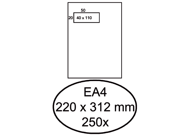 envelop hermes venster ea4 vl 4x11 zk 120gr 2