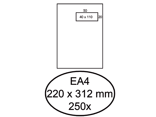 envelop hermes venster ea4 vr 4x11 zk 120gr 2
